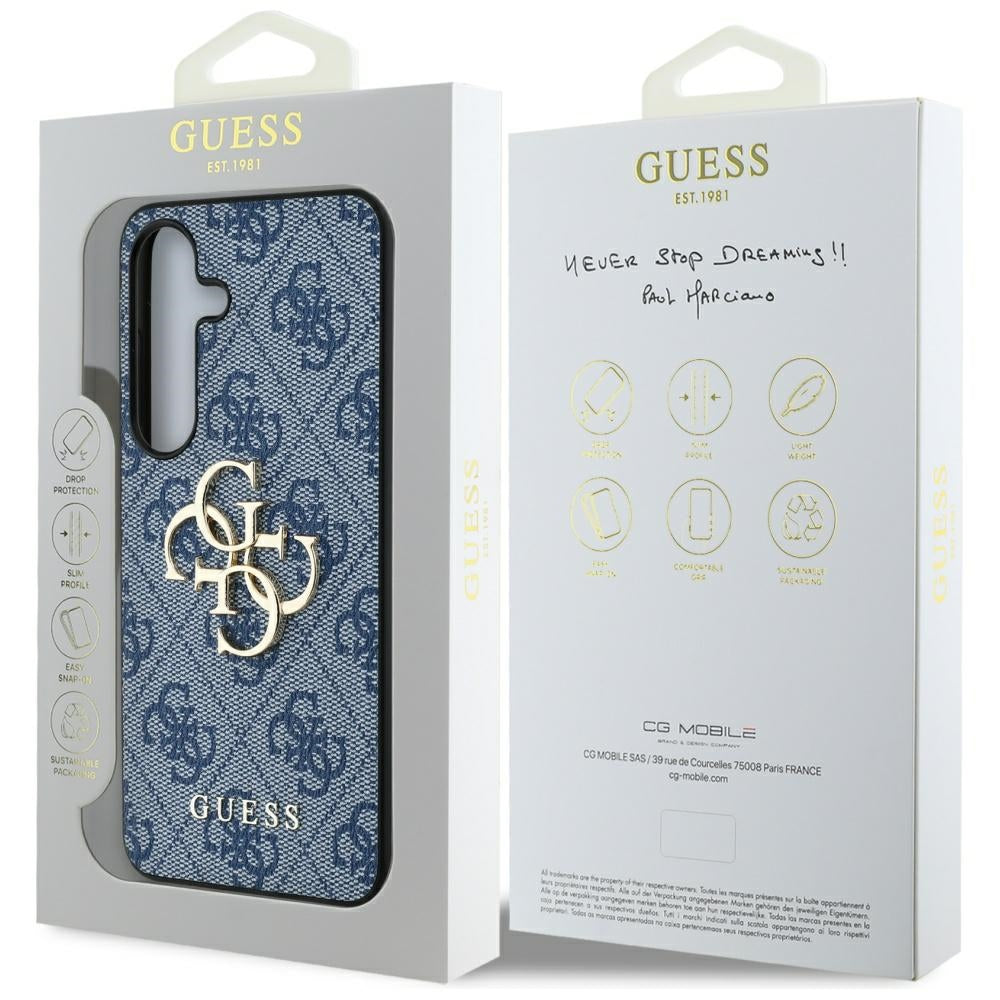 Capa para Samsung Galaxy S25 S931, Guess, 4G Big Logo, Azul
