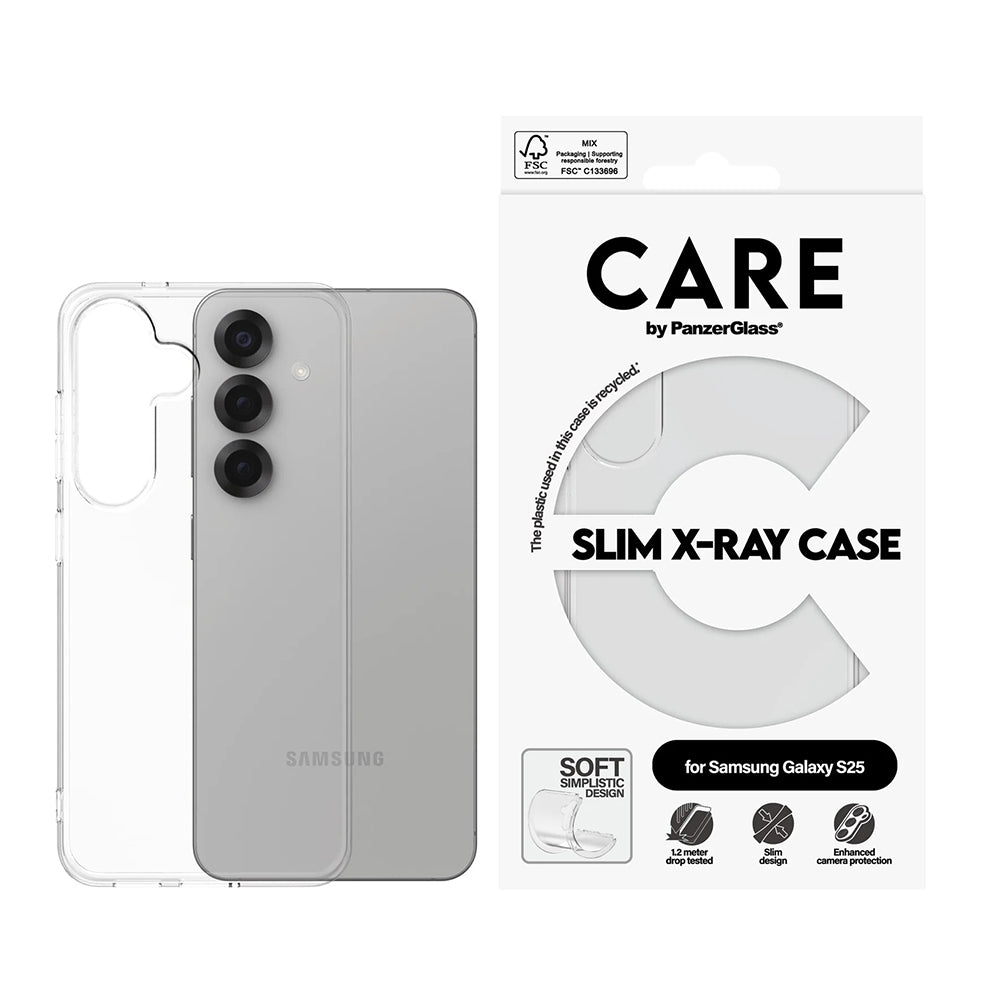 Capa para Samsung Galaxy S25 S931, PanzerGlass, Care Fashionable, Transparente
