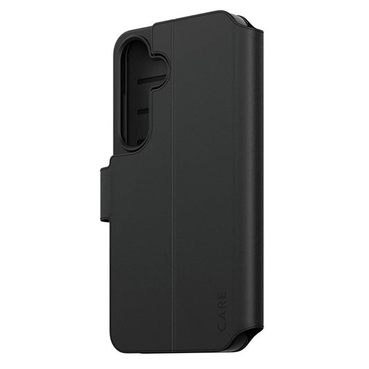 Capa para Samsung Galaxy S25 S931, PanzerGlass, com Suporte Kickstand Wallet, Preta