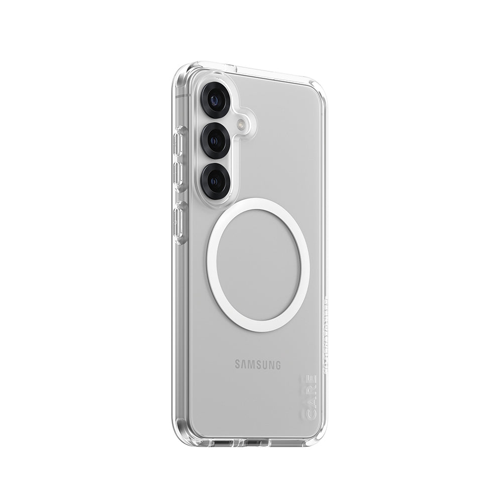 Capa para Samsung Galaxy S25 S931, PanzerGlass, Care Urban Combat, Transparente Branca