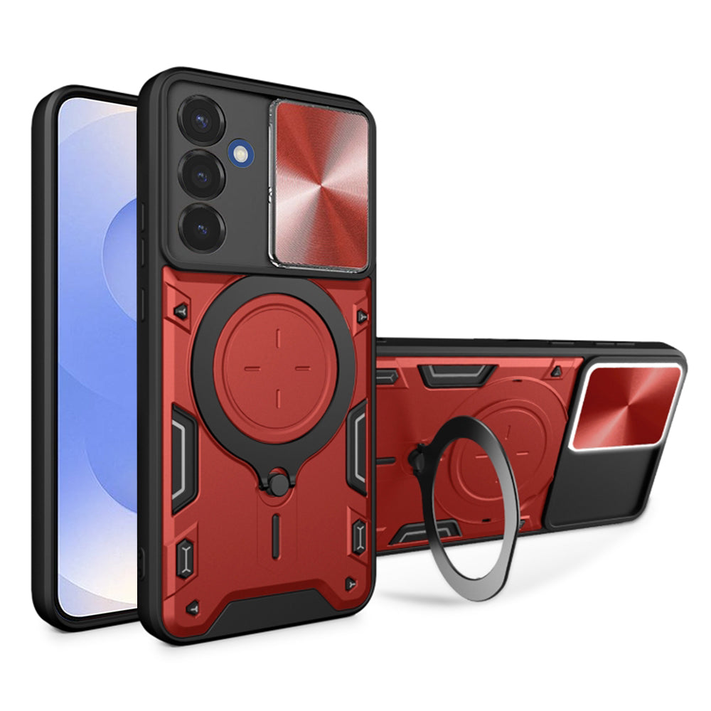 Capa para Samsung Galaxy S25 S931, Techsuit, CamGuard Pro, Vermelha