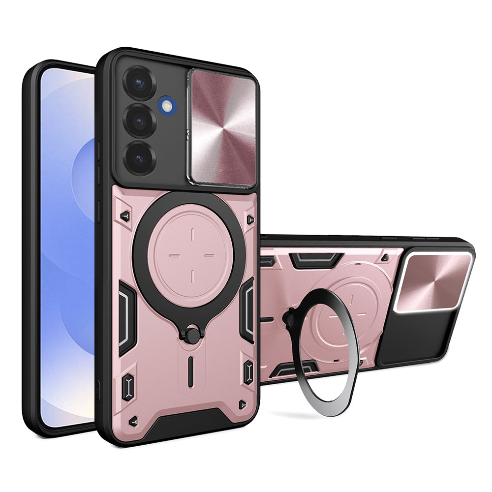 Capa para Samsung Galaxy S25 S931, Techsuit, CamGuard Pro, Rosa Dourado