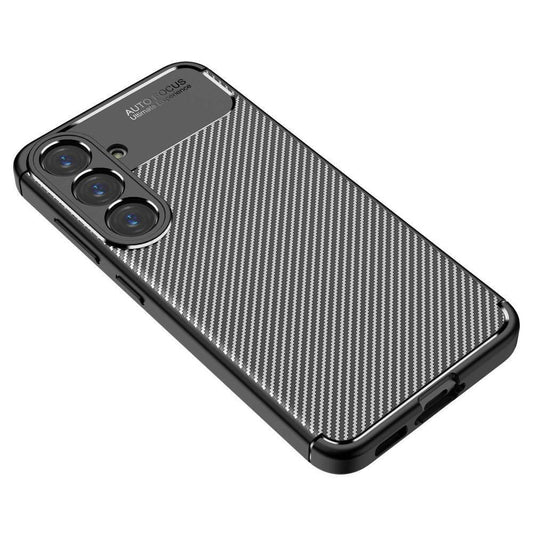 Capa para Samsung Galaxy S25 S931, Techsuit, Fibra de Carbon, Preta