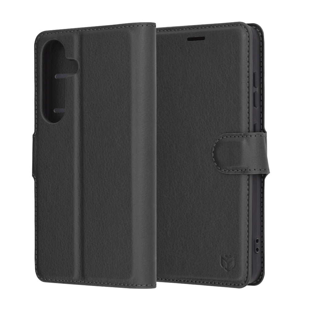 Capa para Samsung Galaxy S25 S931, Techsuit, Leather Folio, Preta