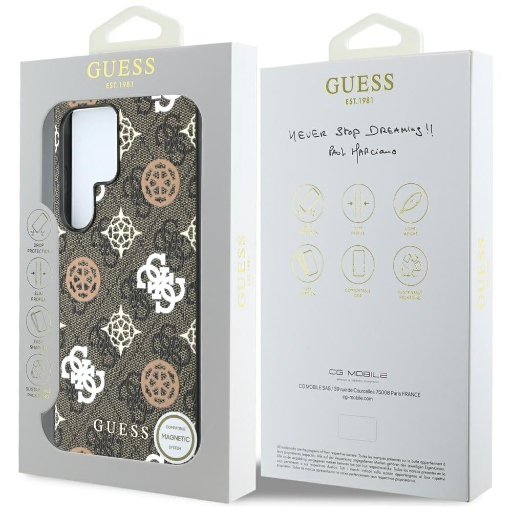 Capa para Samsung Galaxy S25 Ultra S938, Guess, 4G Peony, Marrom