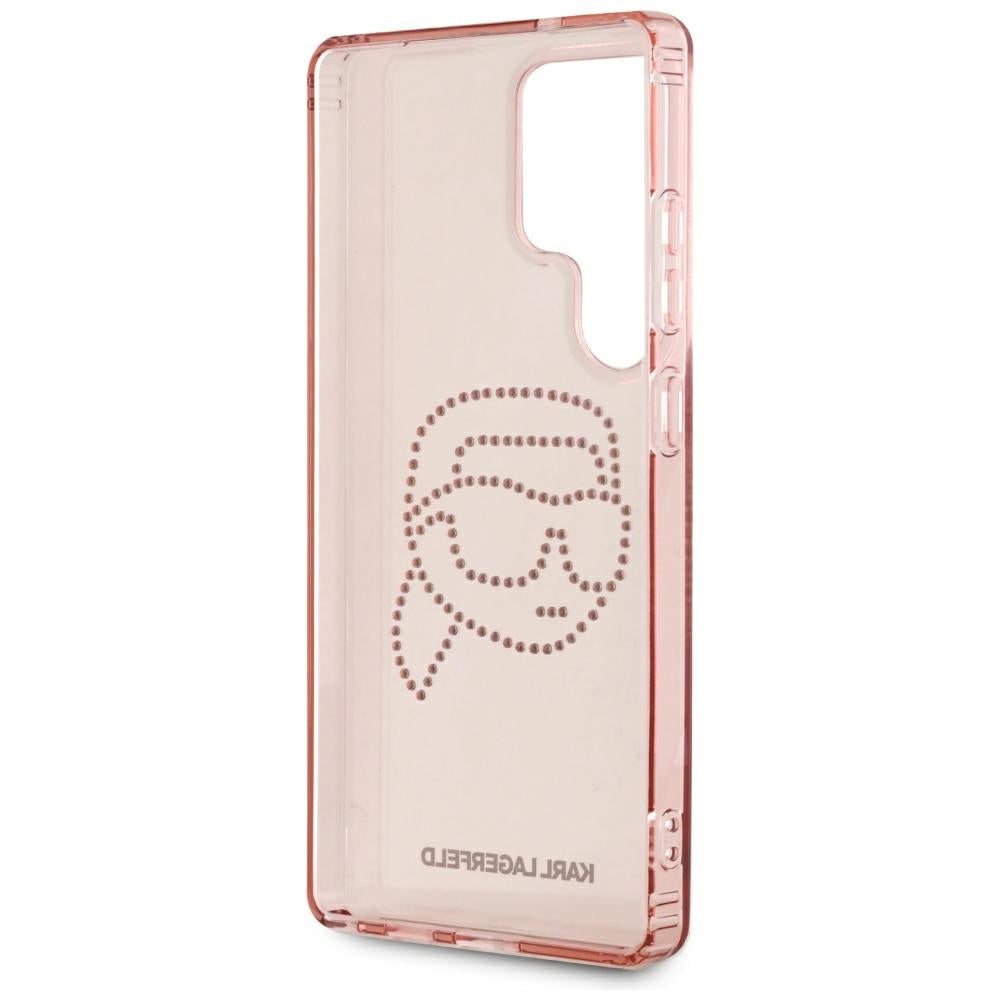 Capa para Samsung Galaxy S25 Ultra S938, Karl Lagerfeld, IML Luxury Karl's Head, Rosa