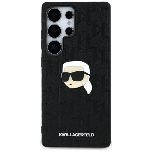 Capa para Samsung Galaxy S25 Ultra S938, Karl Lagerfeld, Monograma Karl's Head, Preta
