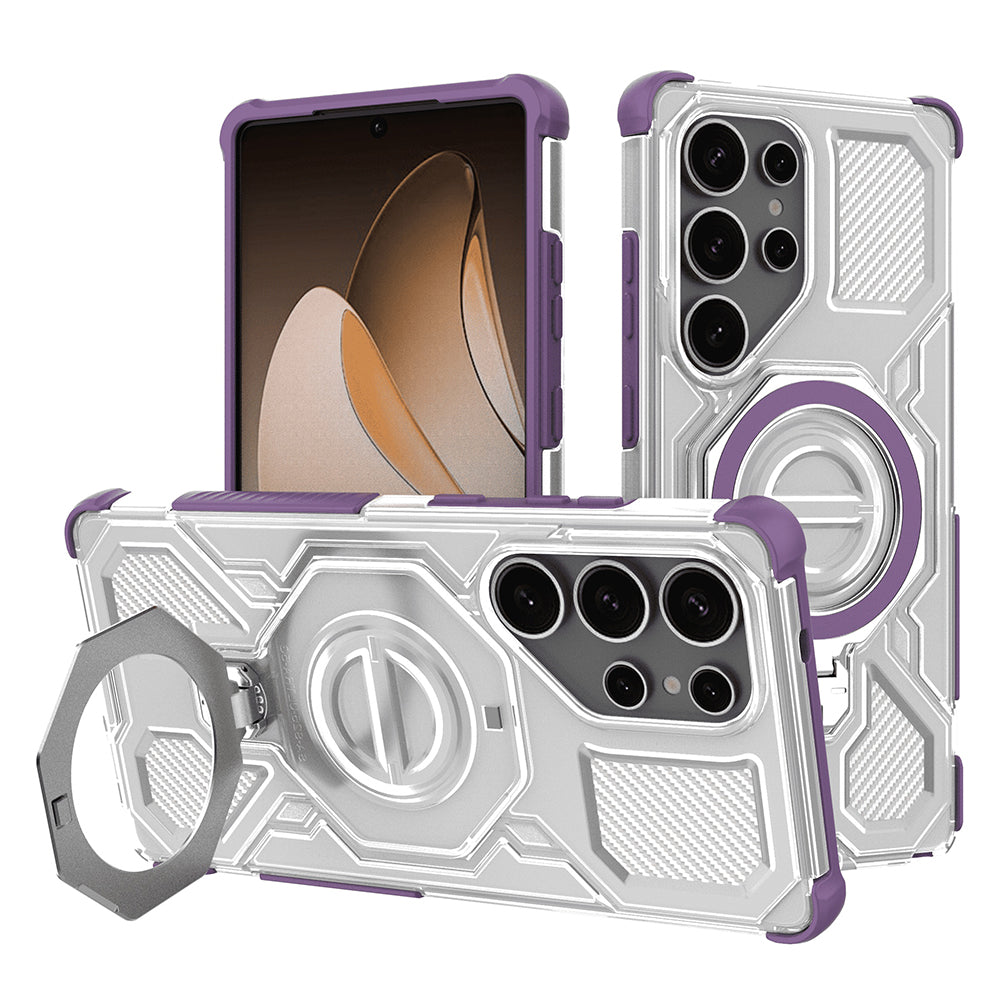 Capa para Samsung Galaxy S25 Ultra S938, Techsuit, Carbon Shield Pro, Roxo
