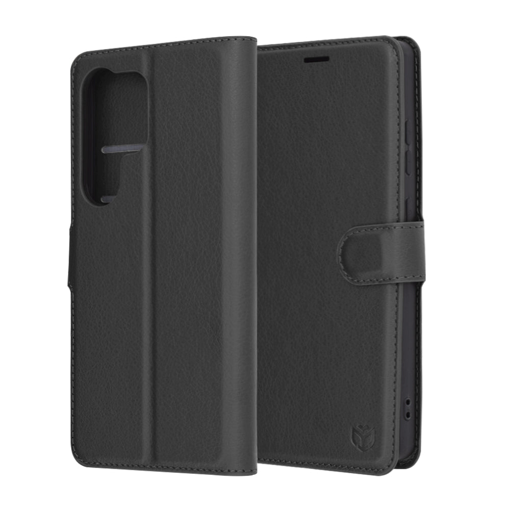 Capa para Samsung Galaxy S25 Ultra S938, Techsuit, Leather Folio, Preta