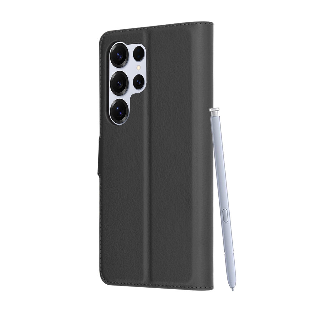 Capa para Samsung Galaxy S25 Ultra S938, Techsuit, Leather Folio, Preta
