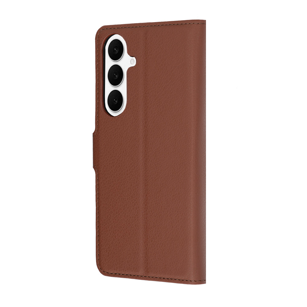 Capa para Samsung Galaxy S26 FE S741 / S25 FE, Techsuit, Leather Folio, Castanho