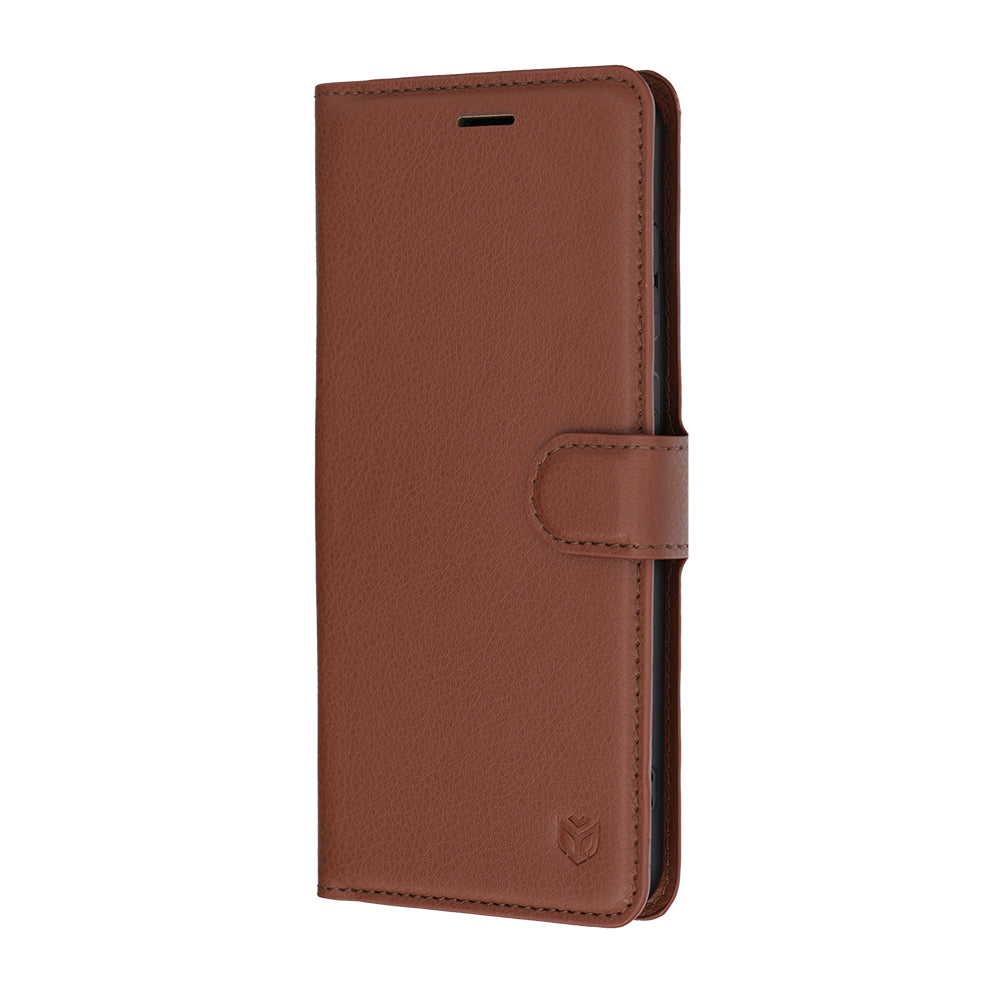 Capa para Samsung Galaxy S26 FE S741 / S25 FE, Techsuit, Leather Folio, Castanho