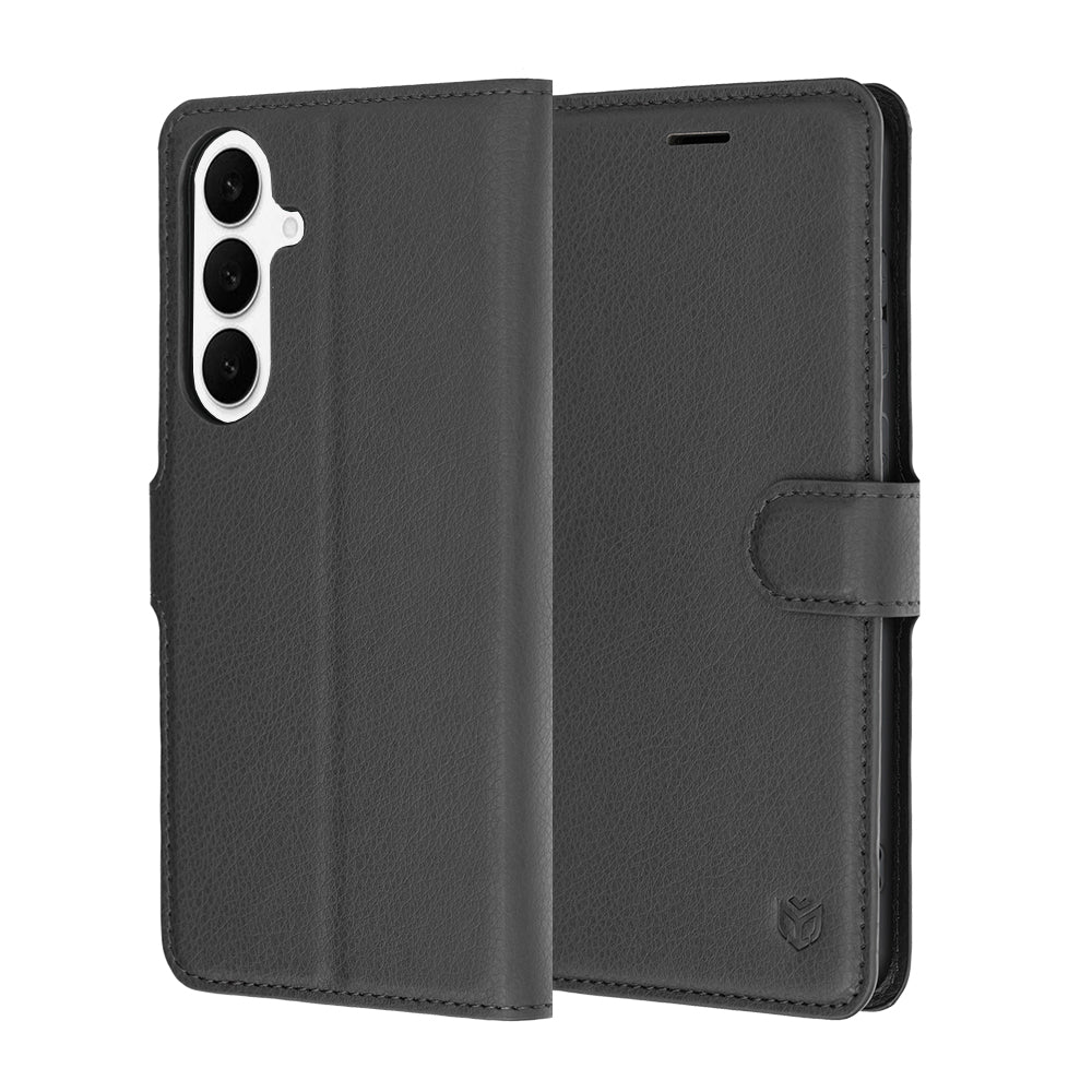Capa para Samsung Galaxy S26 FE S741 / S25 FE, Techsuit, Leather Folio, Preta