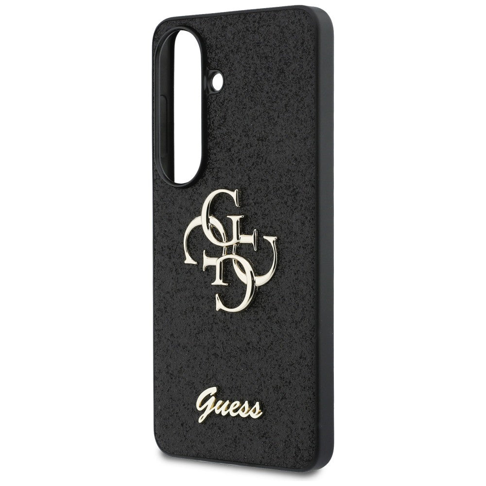 Capa para Samsung Galaxy S26 S942, Guess, Fixed Glitter Big 4G Metal Frame, Preta