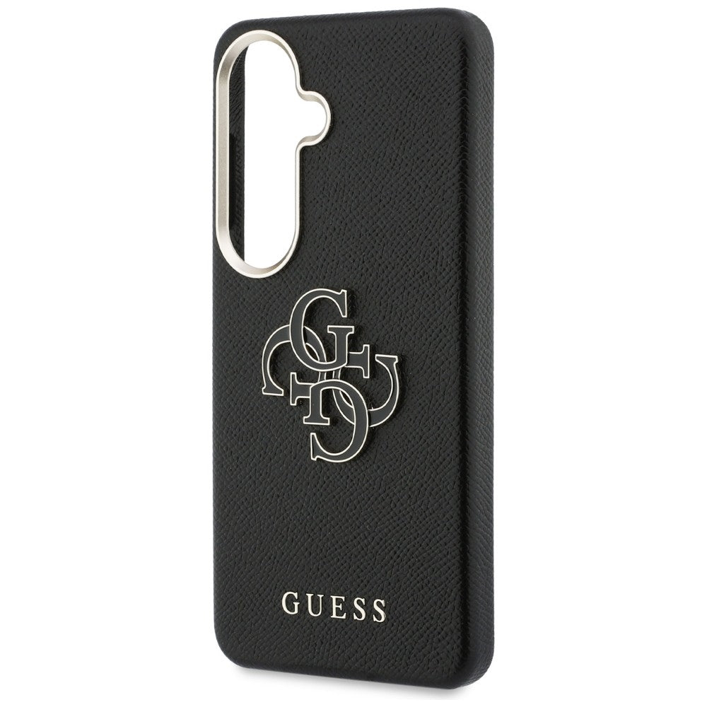 Capa para Samsung Galaxy S26 Plus S947, Guess, 4G Grained Big and Classic Logo, Preta