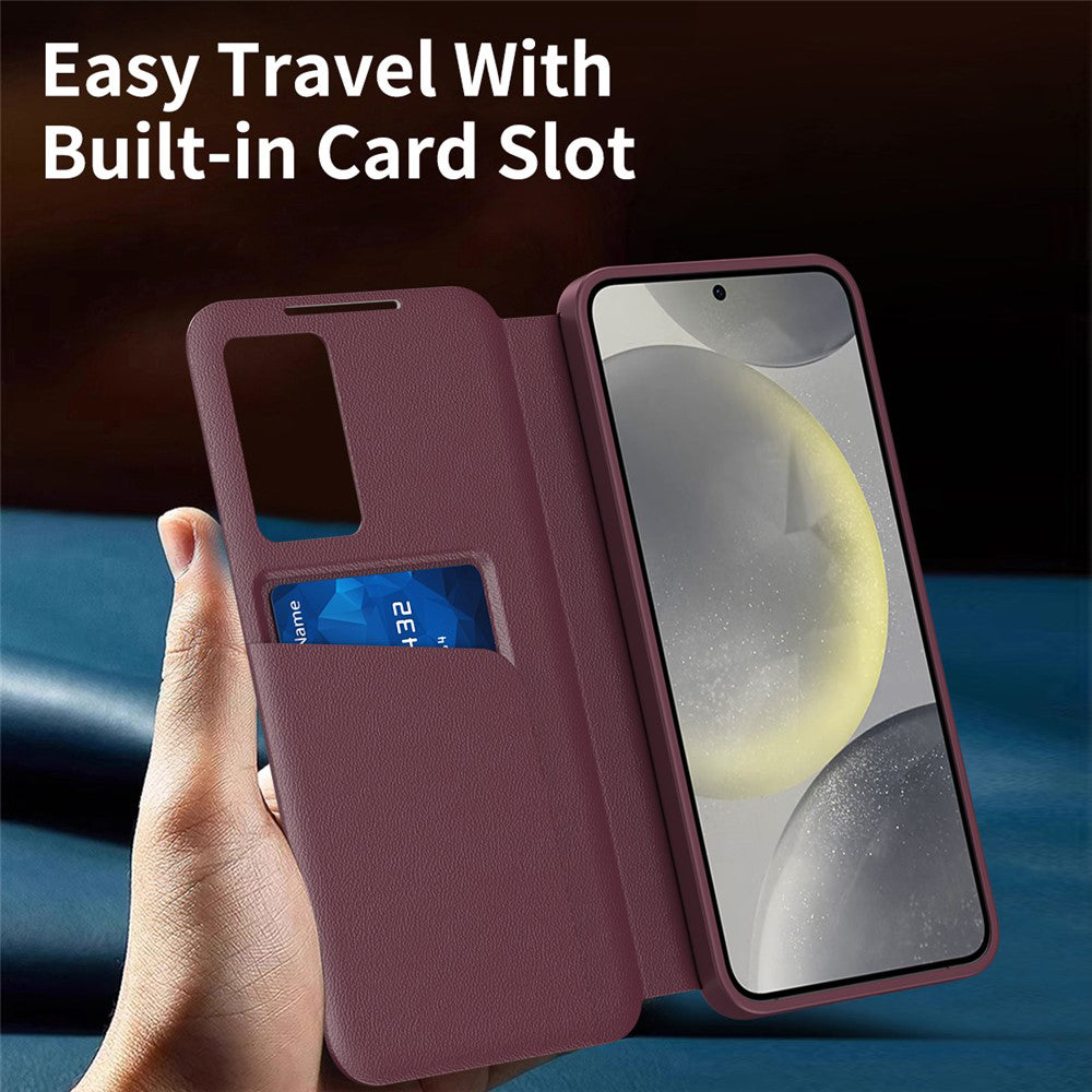Capa para Samsung Galaxy S26 Plus S947, Techsuit, SmartView, Vermelha