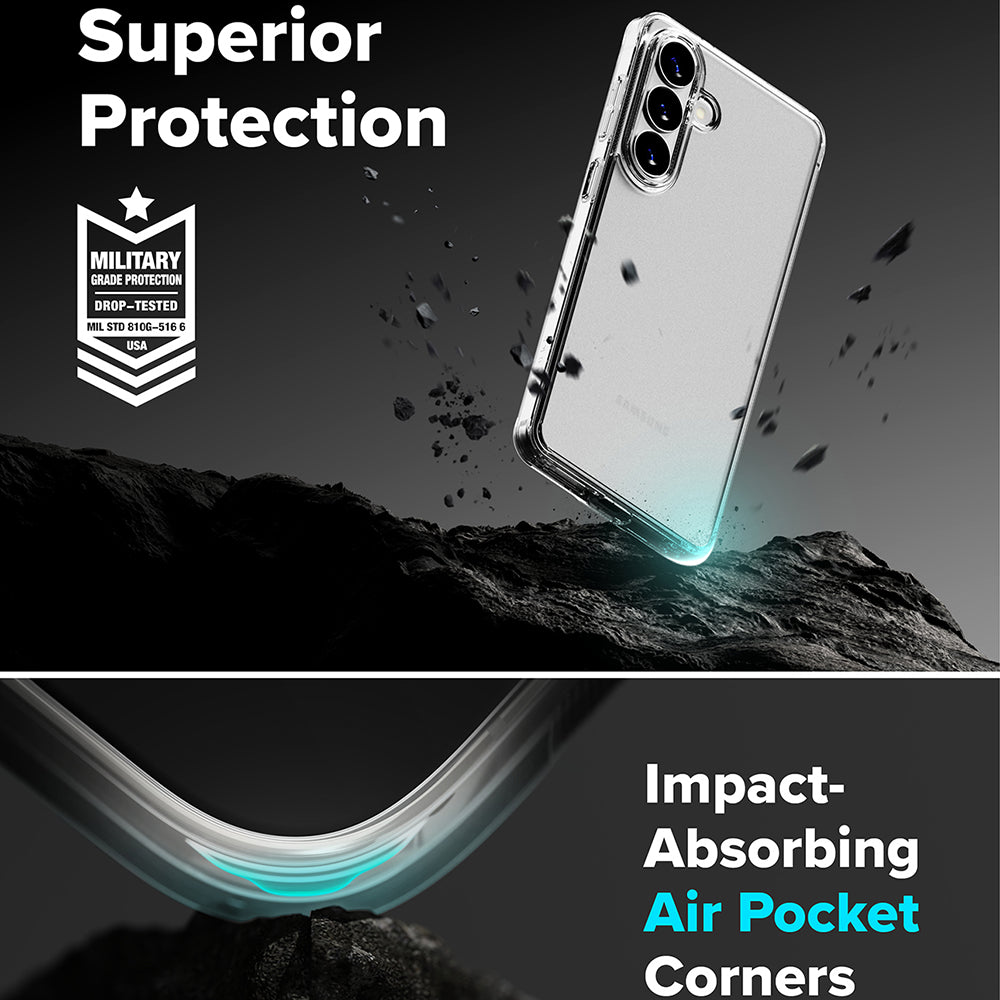 Capa para Samsung Galaxy S26 S942, Ringke, Fusion, Transparente Fosca