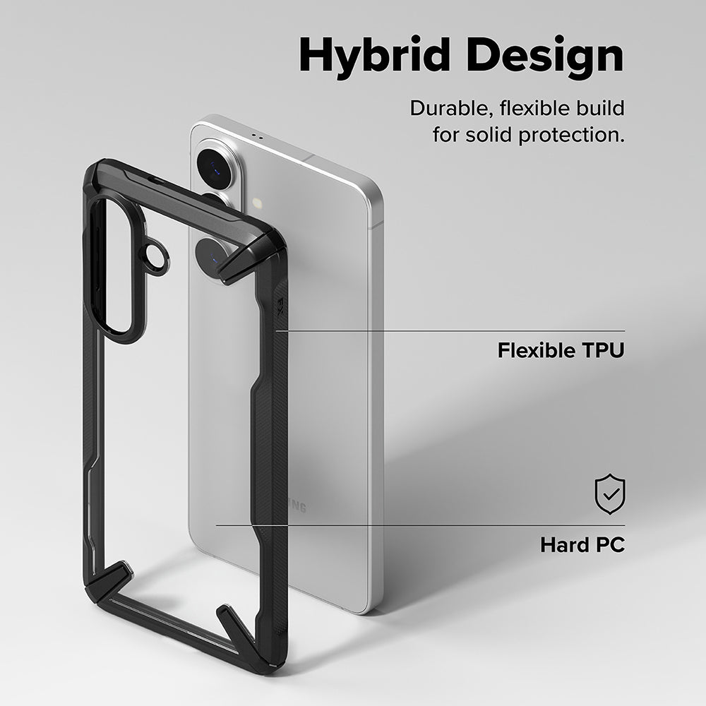 Capa para Samsung Galaxy S26 S942, Ringke, Fusion X, Preta
