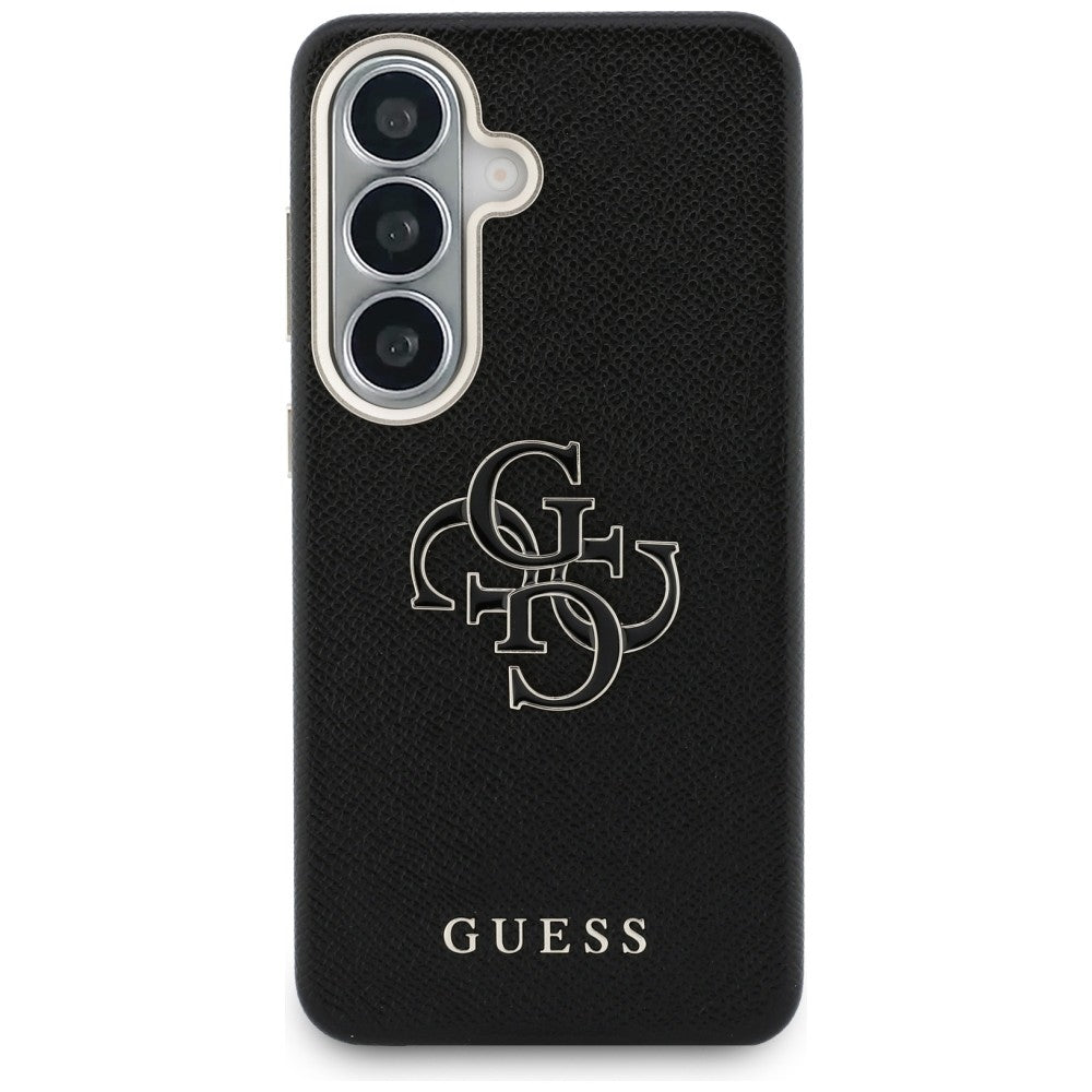 Capa para Samsung Galaxy S26 S942, Guess, 4G Grained Big and Classic Logo, Preta