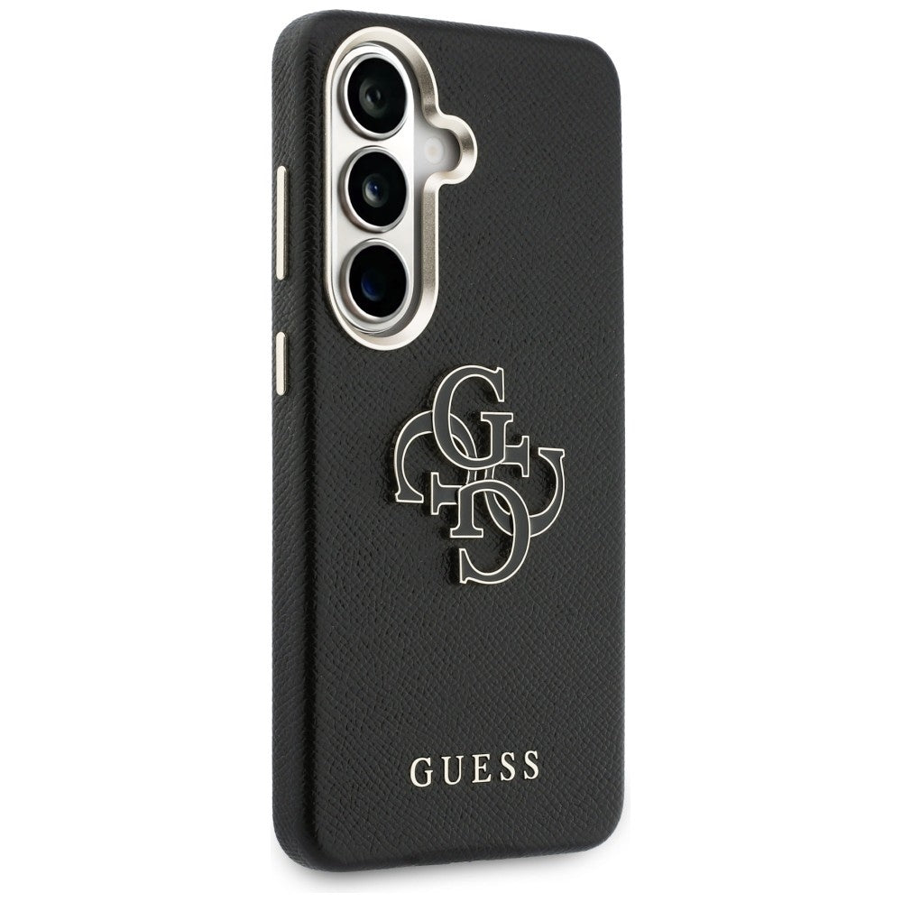 Capa para Samsung Galaxy S26 S942, Guess, 4G Grained Big and Classic Logo, Preta