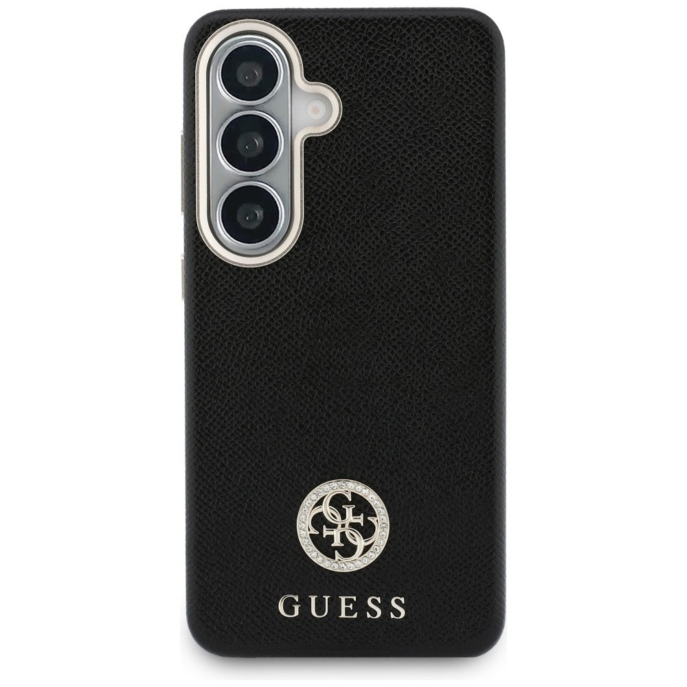 Capa para Samsung Galaxy S26 S942, Guess, Rhinestone Round Logo, Preta