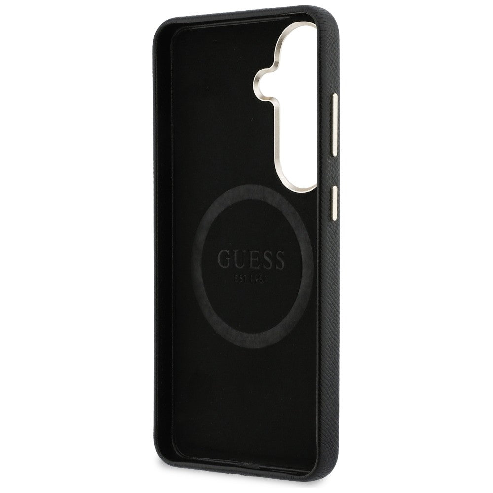 Capa para Samsung Galaxy S26 S942, Guess, Rhinestone Round Logo, Preta