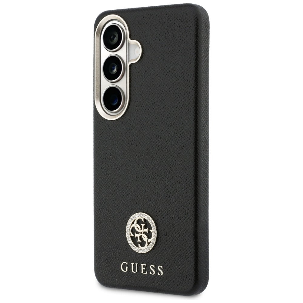 Capa para Samsung Galaxy S26 S942, Guess, Rhinestone Round Logo, Preta