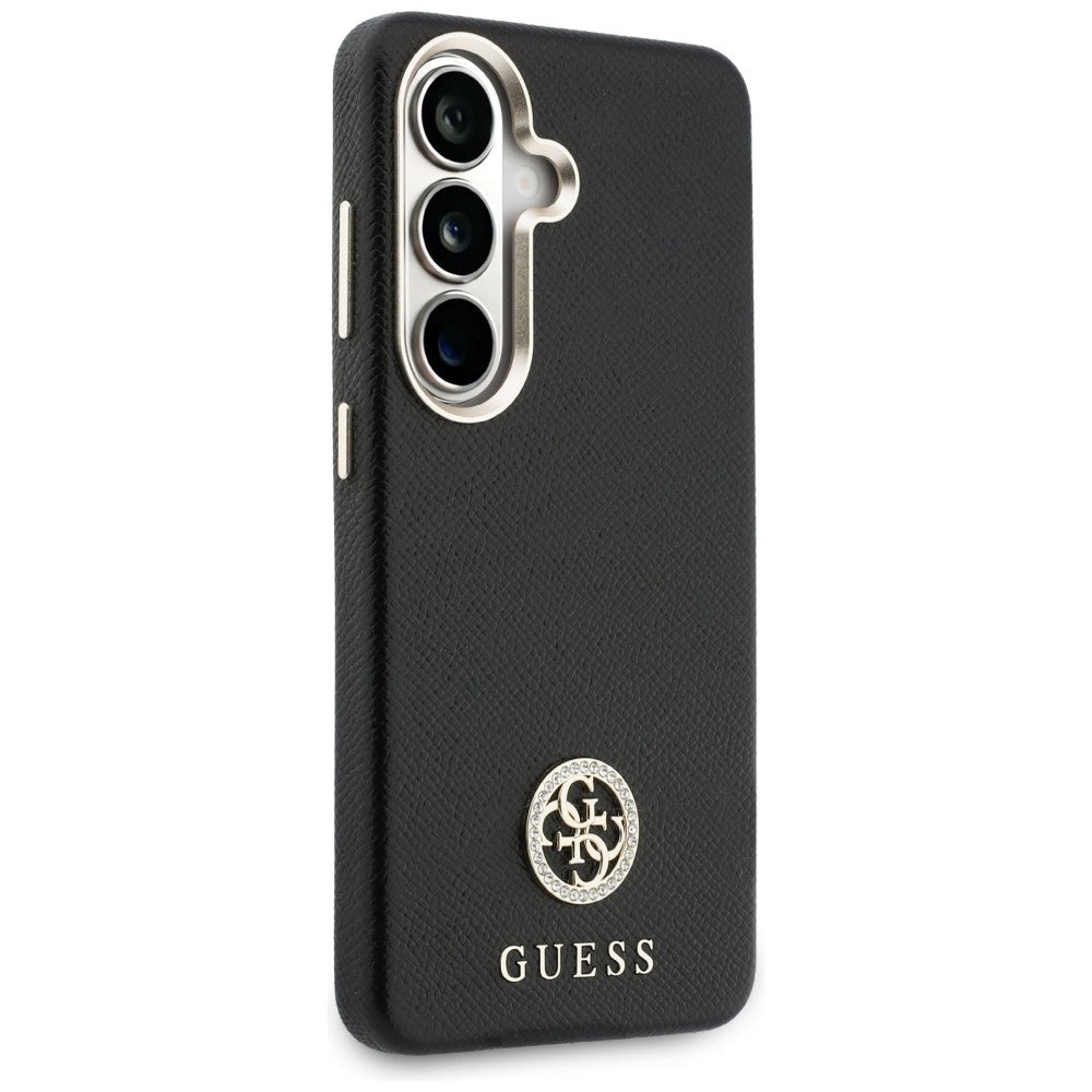 Capa para Samsung Galaxy S26 S942, Guess, Rhinestone Round Logo, Preta
