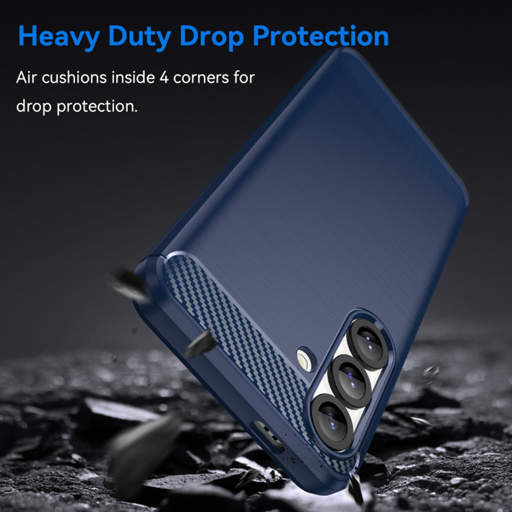 Capa para Samsung Galaxy S26 S942, Techsuit, Carbono, Azul