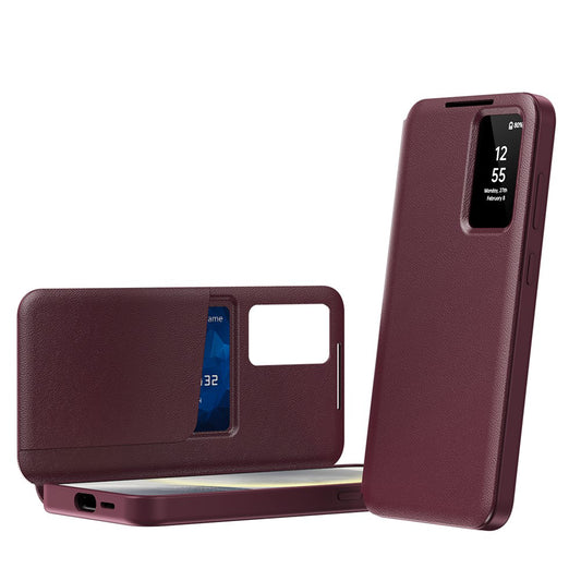 Capa para Samsung Galaxy S26, Techsuit, SmartView, Vermelha
