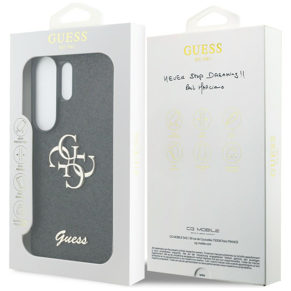 Capa para Samsung Galaxy S26 Ultra S948, Guess, Fixed Glitter Big 4G Metal Frame, Preta