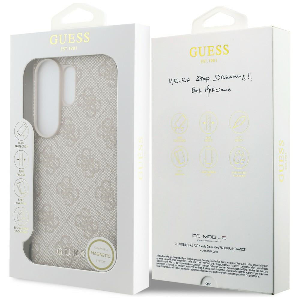 Capa para Samsung Galaxy S26 Ultra S948, Guess, 4G Classic Logo Charm, Rosa