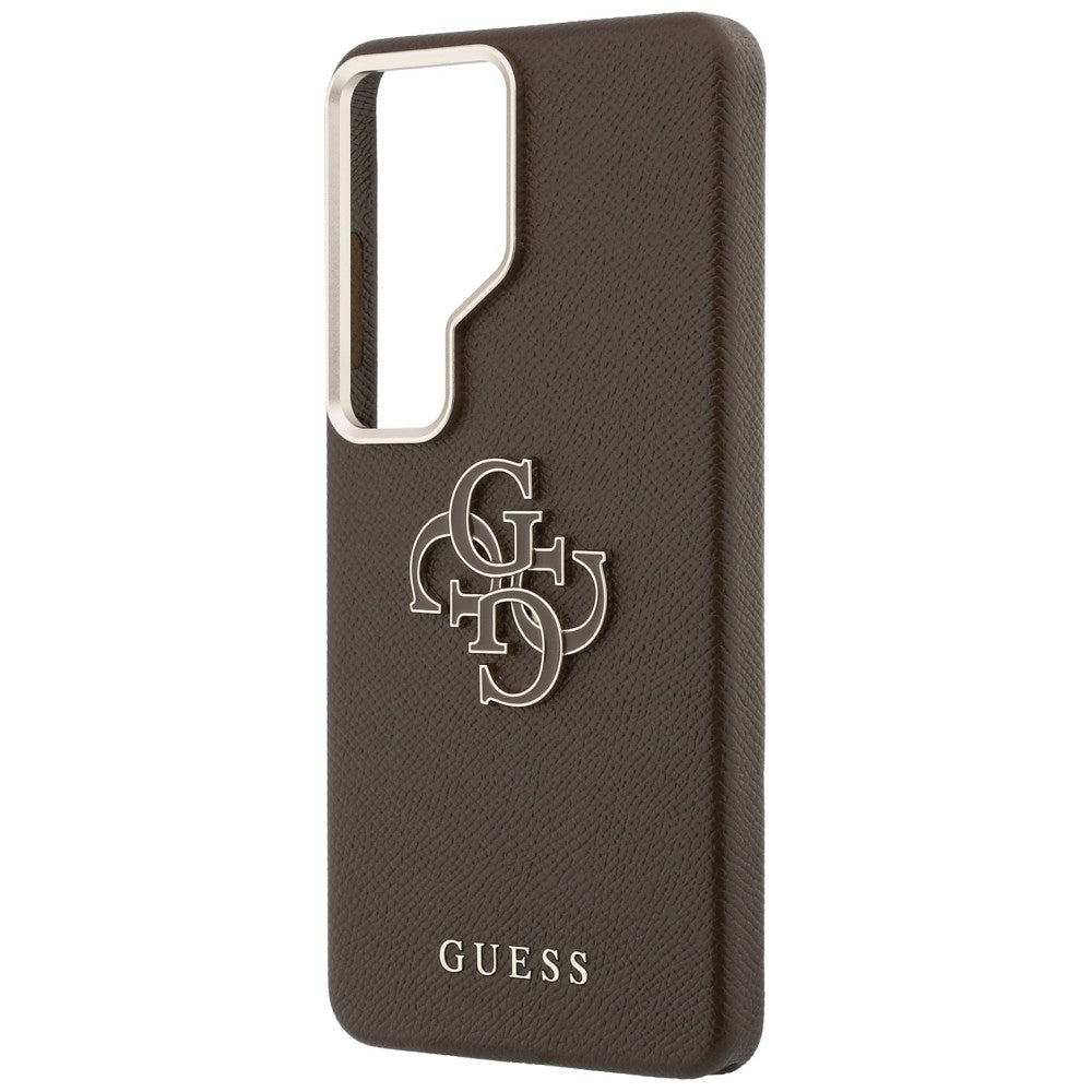 Capa para Samsung Galaxy S26 Ultra S948, Guess, 4G Grained Big and Classic Logo, Castanho