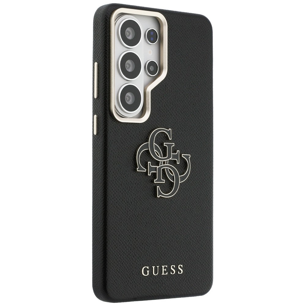Capa para Samsung Galaxy S26 Ultra S948, Guess, 4G Grained Big and Classic Logo, Preta