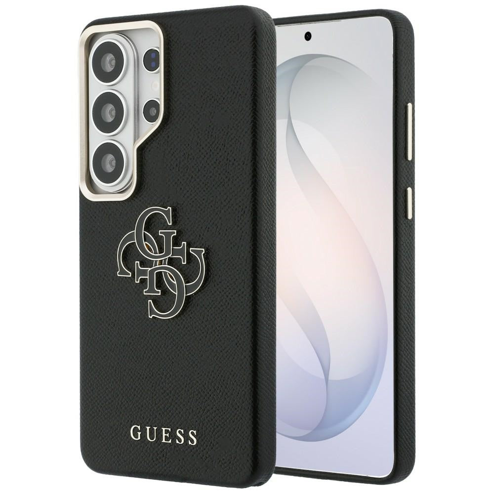 Capa para Samsung Galaxy S26 Ultra S948, Guess, 4G Grained Big and Classic Logo, Preta
