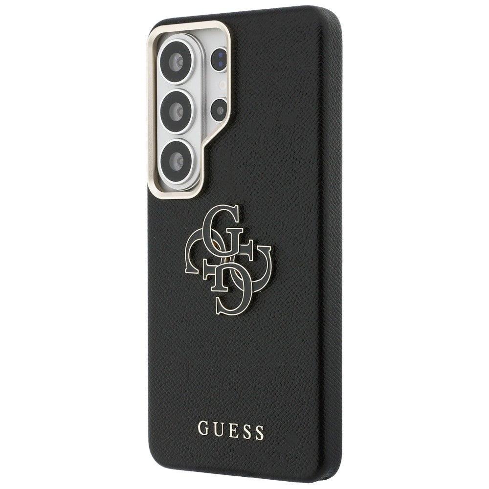 Capa para Samsung Galaxy S26 Ultra S948, Guess, 4G Grained Big and Classic Logo, Preta