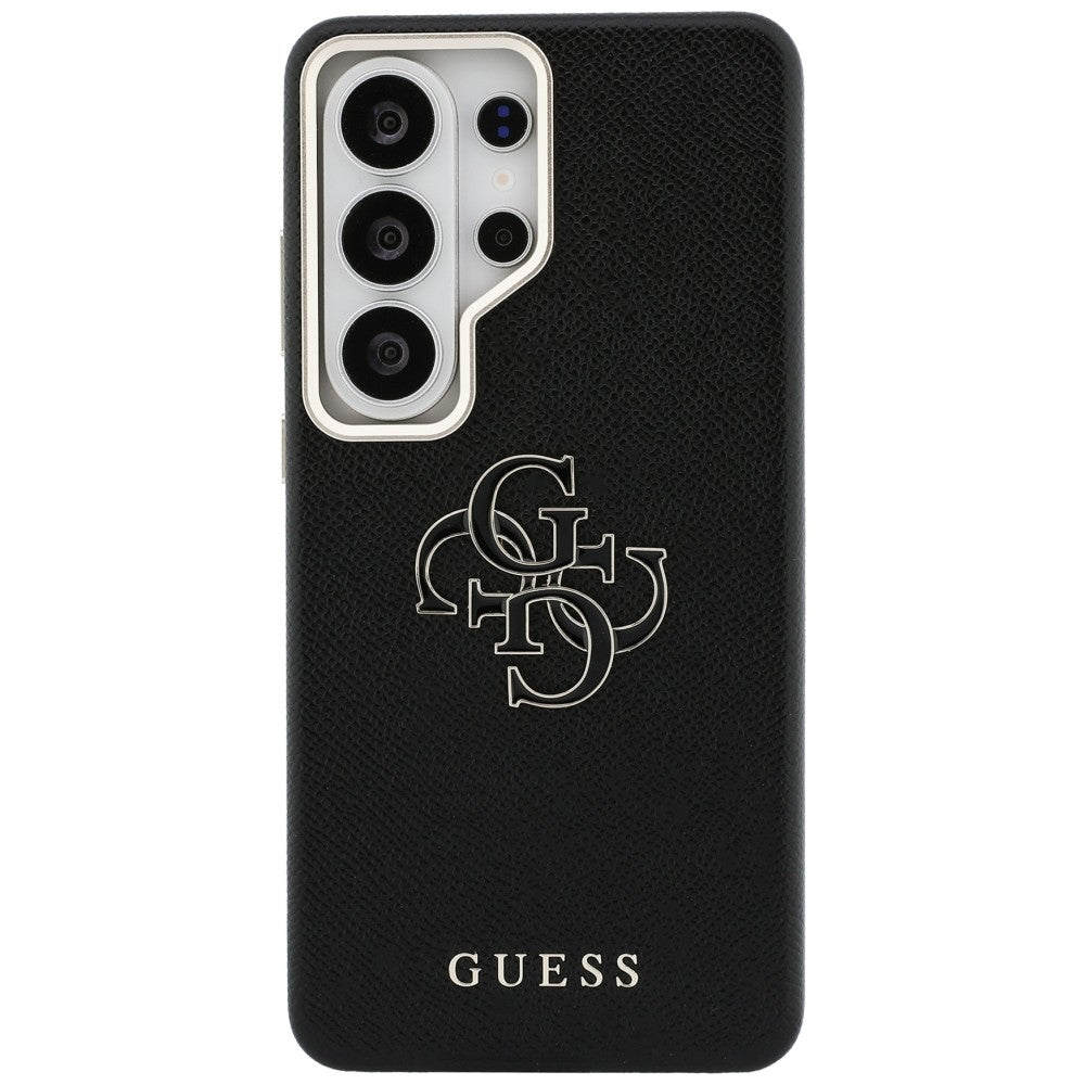 Capa para Samsung Galaxy S26 Ultra S948, Guess, 4G Grained Big and Classic Logo, Preta