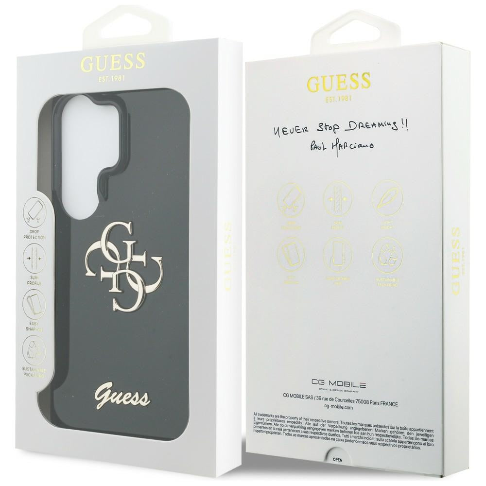 Capa para Samsung Galaxy S26 Ultra S948, Guess, IML Big Metal 4G Script, Preta
