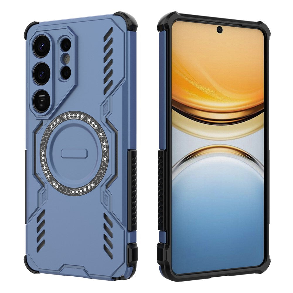 Capa MagSafe para Samsung Galaxy S26 Ultra S948, Techsuit, ArmorMag, Azul