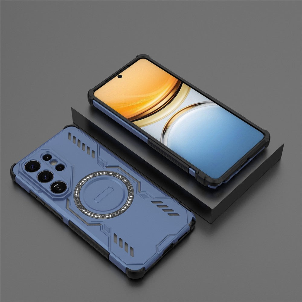 Capa MagSafe para Samsung Galaxy S26 Ultra S948, Techsuit, ArmorMag, Azul