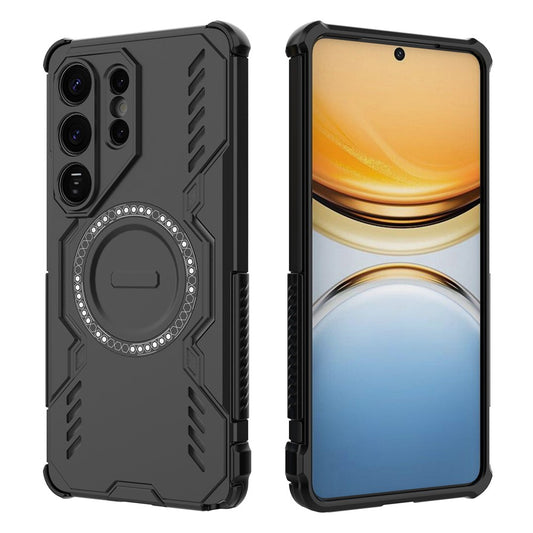 Capa MagSafe para Samsung Galaxy S26 Ultra, Techsuit, ArmorMag, Preta