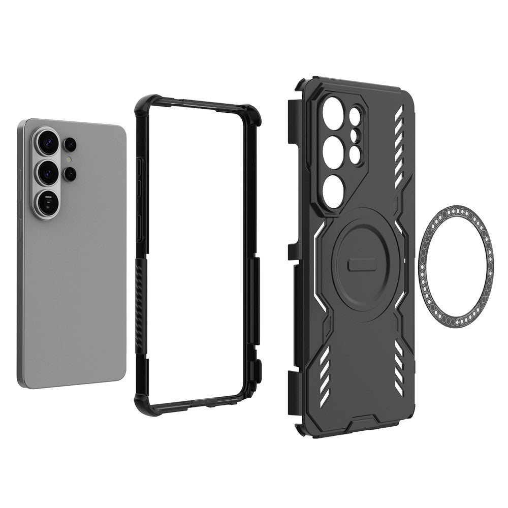 Capa MagSafe para Samsung Galaxy S26 Ultra S948, Techsuit, ArmorMag, Preta