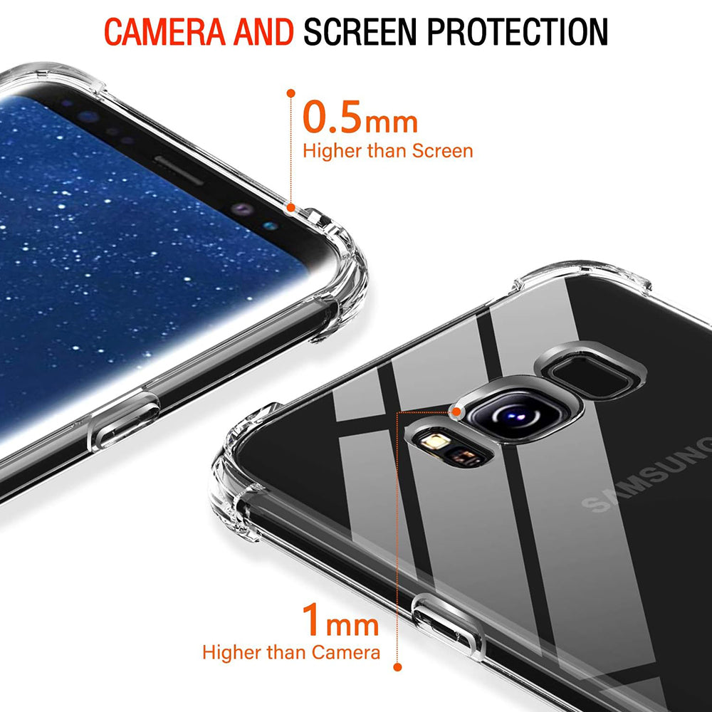 Capa para Samsung Galaxy S8+ G955, Techsuit, Shockproof Clear, Transparente