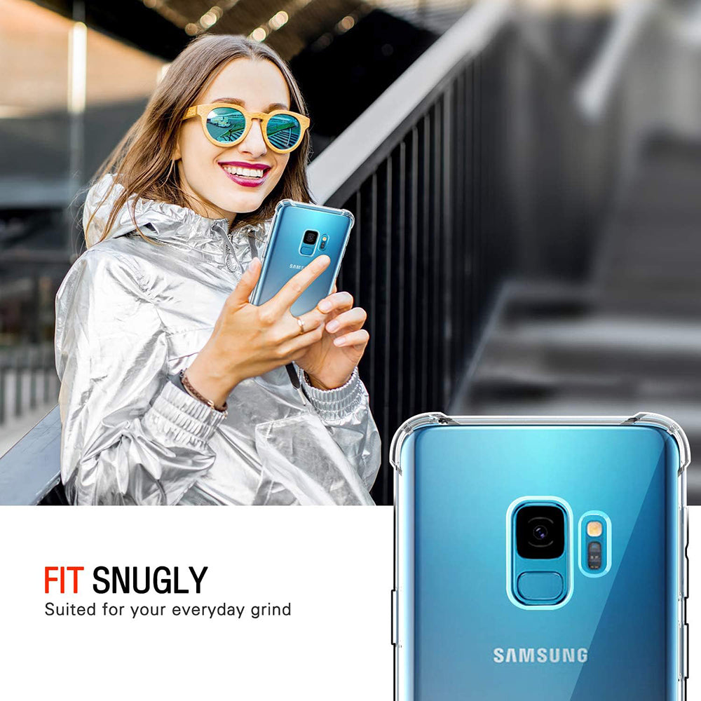 Capa para Samsung Galaxy S9 G960, Techsuit, Shockproof Clear, Transparente