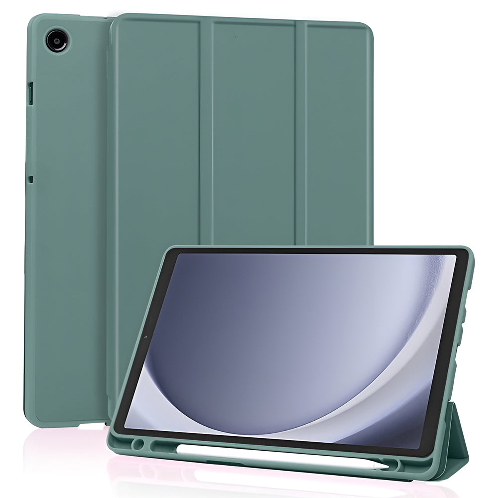 Capa para Samsung Galaxy Tab A11 / Tab A9, Techsuit, Flex Trifold New Model, Verde