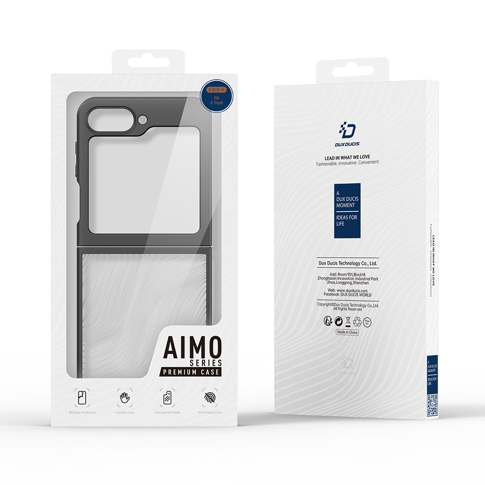 Capa para Samsung Galaxy Z Flip6 F741, DUX DUCIS, Aimo, Preta