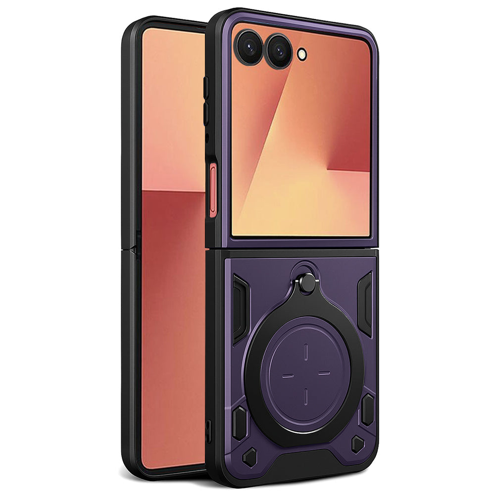 Capa para Samsung Galaxy Z Flip7 F766, Techsuit, CamGuard Pro, Roxo