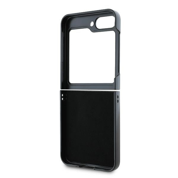 Capa para Samsung Galaxy Z Flip7 FE F761 / Z Flip6 F741, DKNY, Estampa de Listras Xadrez, Rosa