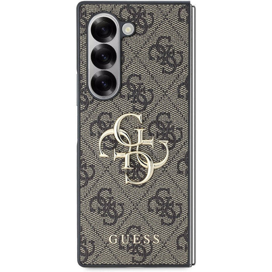 Capa para Samsung Galaxy Z Fold6 F956, Guess, Logo Metal 4G, Castanho