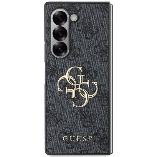 Capa para Samsung Galaxy Z Fold6 F956, Guess, Logo Metal 4G, Preta